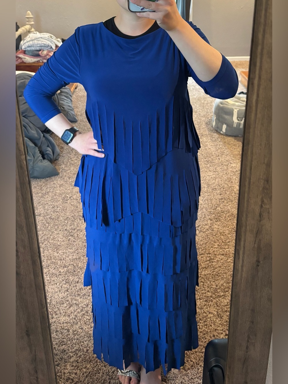 Women's Royal Blue Carwash skirt/shirt combo